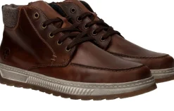 Heren Rieker Veterboots Bruin Heren