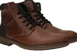 Heren Rieker Veterboots Cognac Heren