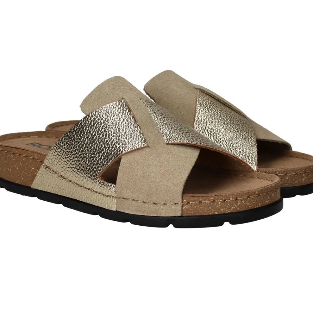 DAMES Rohde Slippers Goud Dames