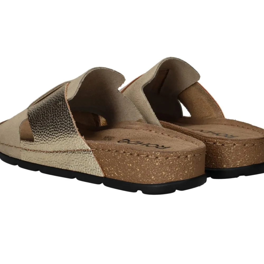 DAMES Rohde Slippers Goud Dames