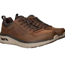 Heren Skechers Arch Fit Crosser Waterproof Sneakers Bruin Heren