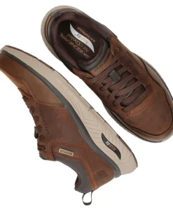 Heren Skechers Arch Fit Crosser Waterproof Sneakers Bruin Heren
