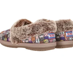 DAMES Skechers Bobs Too Cozy Chic Cat Pantoffels Dames