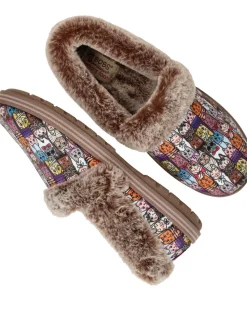 DAMES Skechers Bobs Too Cozy Chic Cat Pantoffels Dames