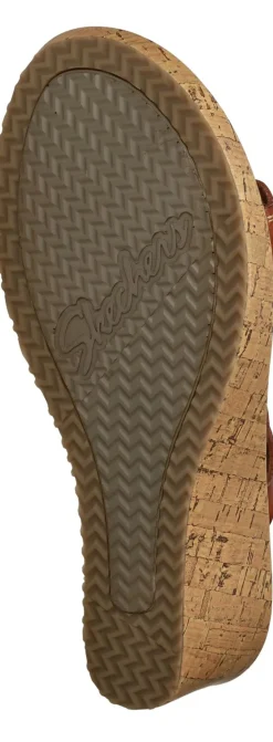 DAMES Skechers Cherished Aura Sleehakken Cognac Dames