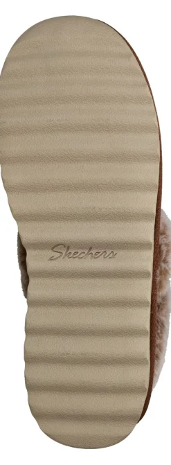 DAMES Skechers Cozy Up Pantoffels Bruin Dames