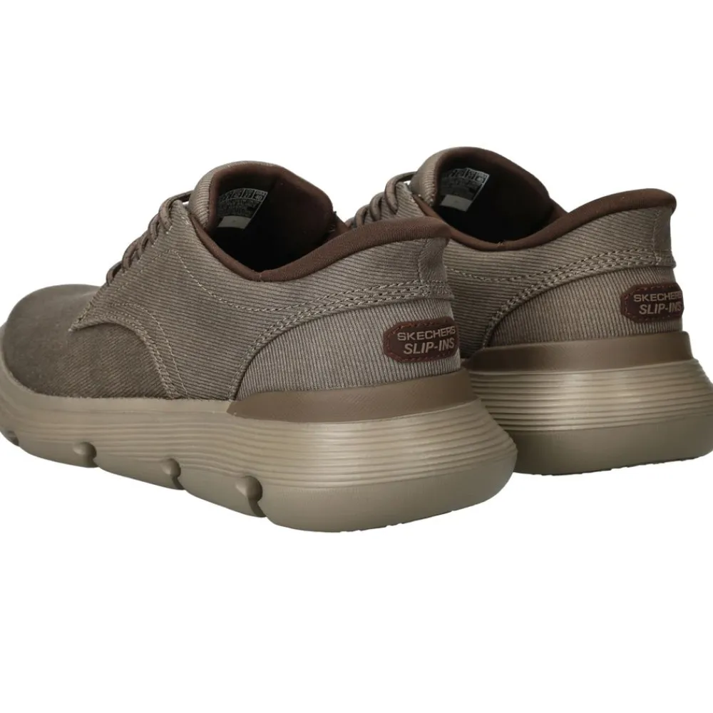 Heren Skechers Slip-Ins Garza Clive Instappers Taupe Heren