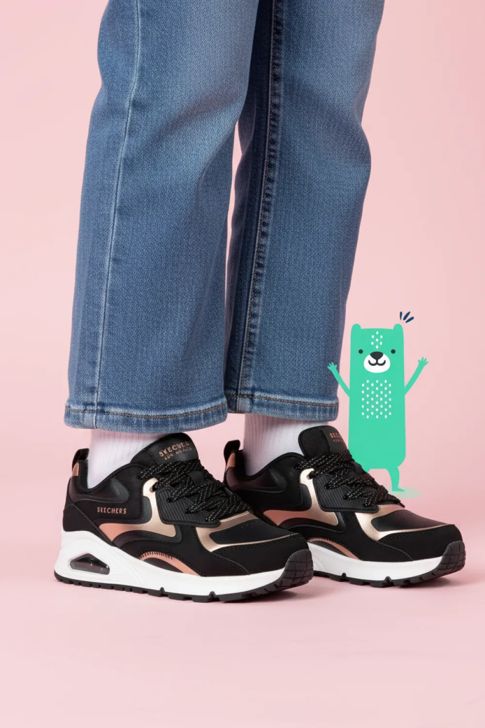 Skechers Uno Gen1 Color Surge Sneakers Meisjes