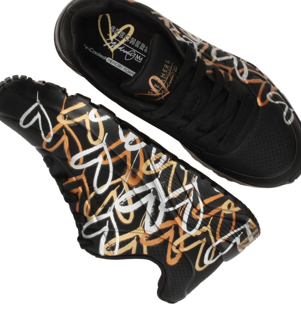 Skechers Uno Lite Metallic Love Sneakers Meisjes