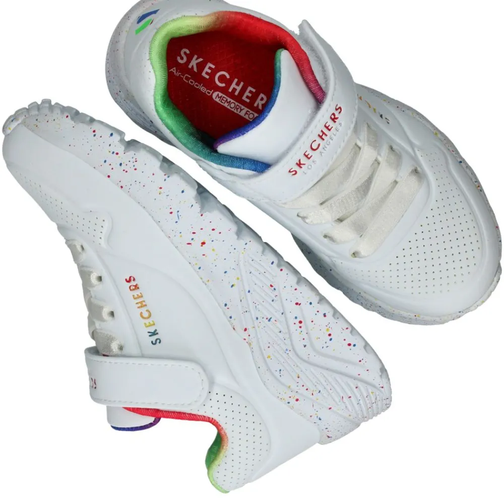 Skechers Uno Lite Rainbow Specks Sneakers Meisjes