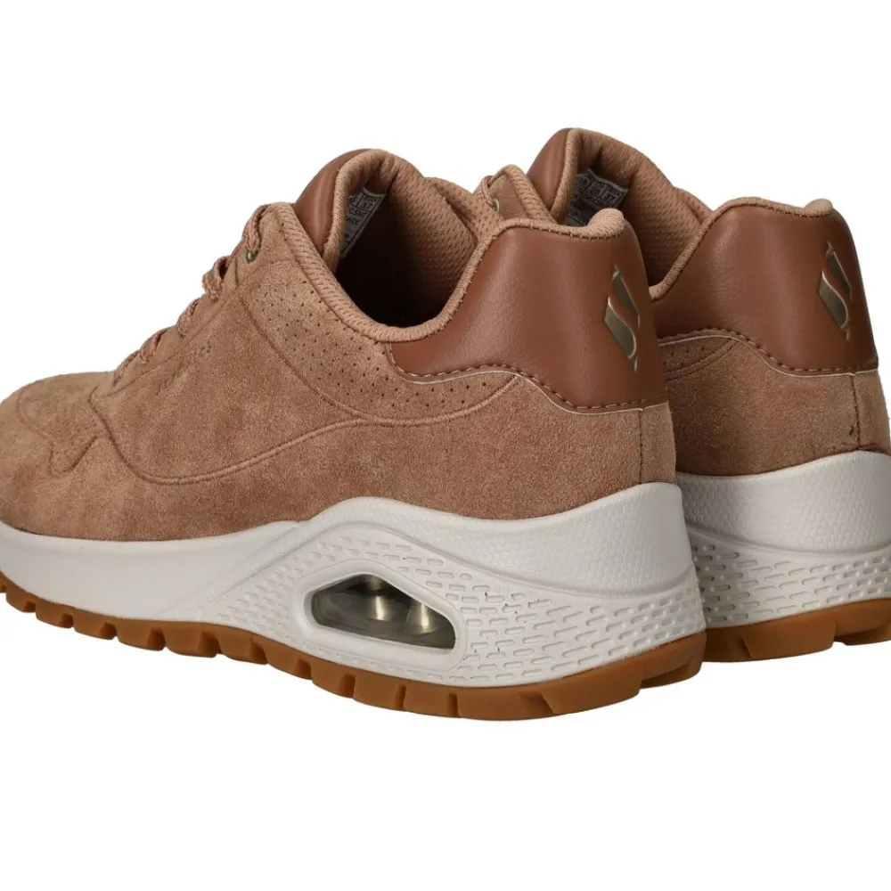 DAMES Skechers Uno Rugged Chillproof Sneakers Bruin Dames
