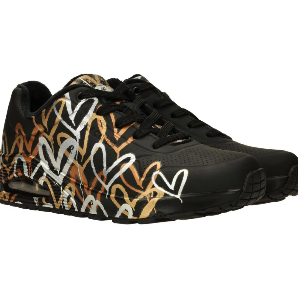 DAMES Skechers X JGoldcrown Uno Metallic Sneakers Dames