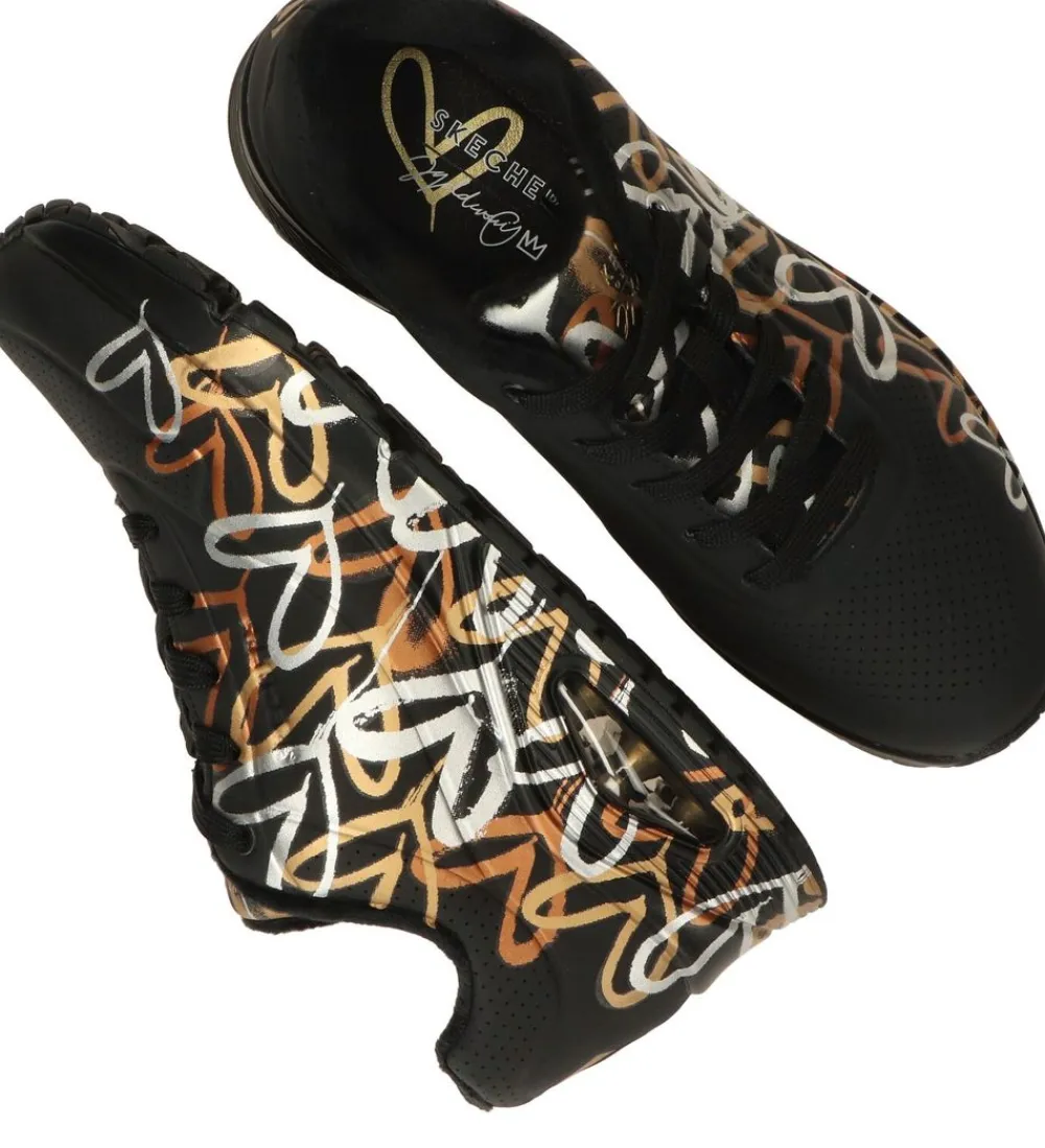 DAMES Skechers X JGoldcrown Uno Metallic Sneakers Dames