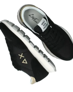 DAMES SUN68 Ally Gold Silver Sneakers Zilver Dames