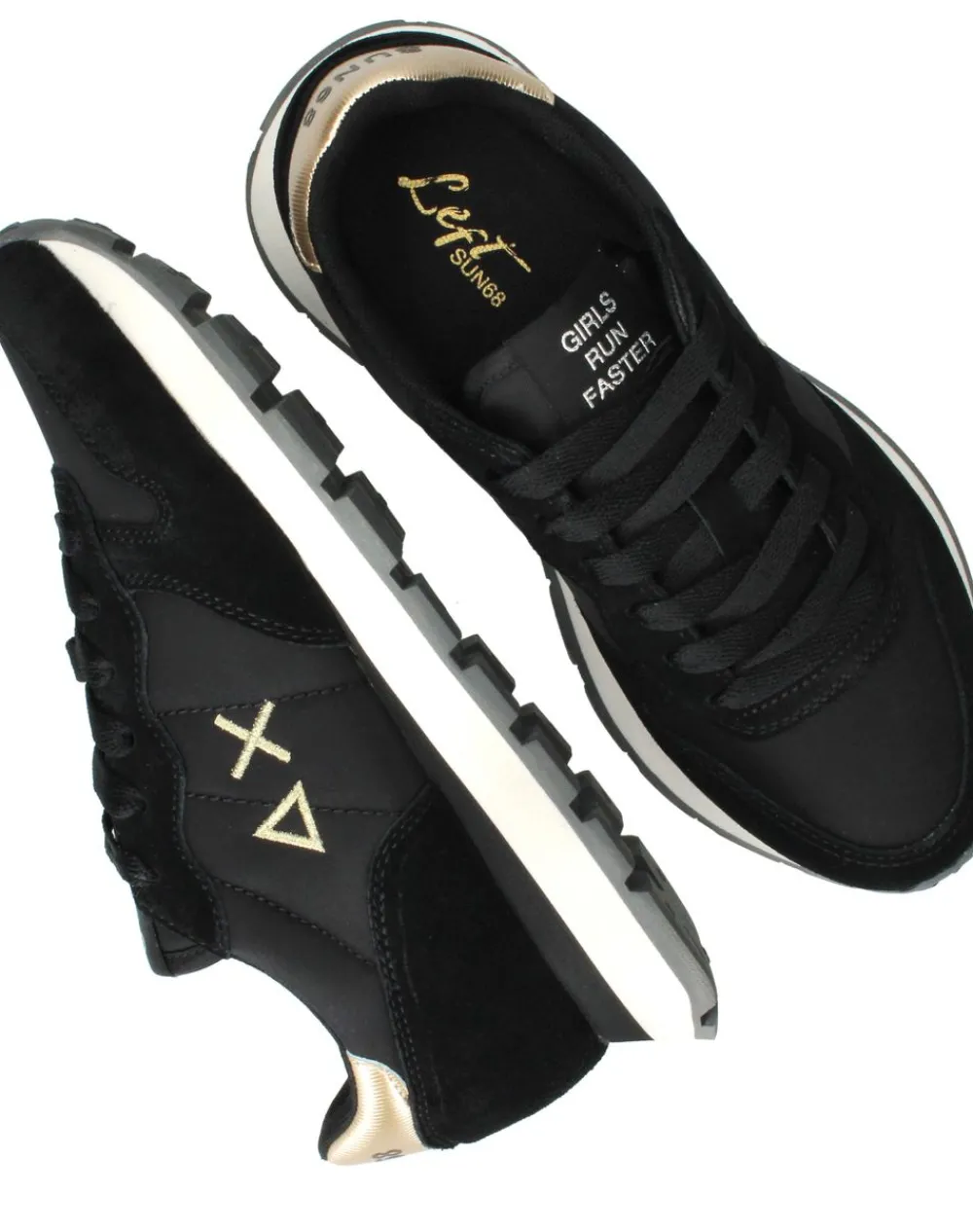 DAMES SUN68 Ally Gold Silver Sneakers Dames