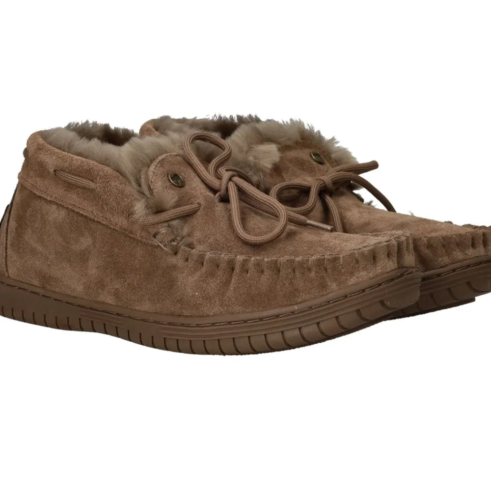 DAMES Warmbat Bunya Pantoffels Bruin Dames