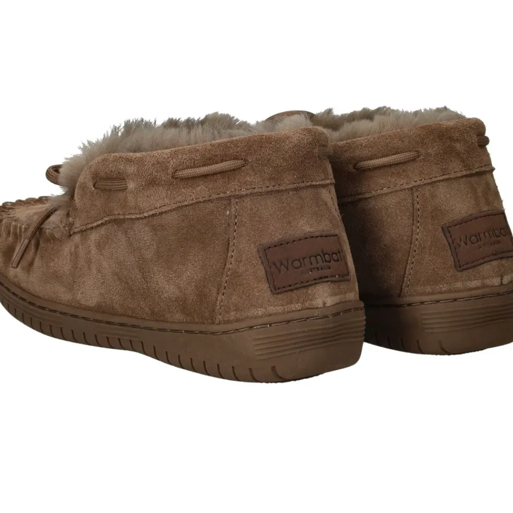 DAMES Warmbat Bunya Pantoffels Bruin Dames