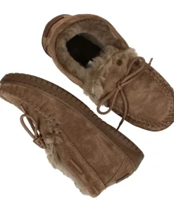 DAMES Warmbat Bunya Pantoffels Bruin Dames