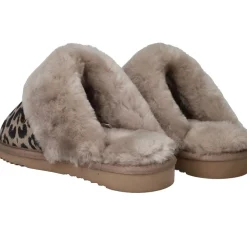 DAMES Warmbat Collie Pantoffels Taupe Dames