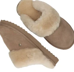 DAMES Warmbat Flurry Pantoffels Beige Dames