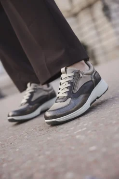 DAMES Xsensible Grenoble Stretchwalker Sneakers Bruin Dames
