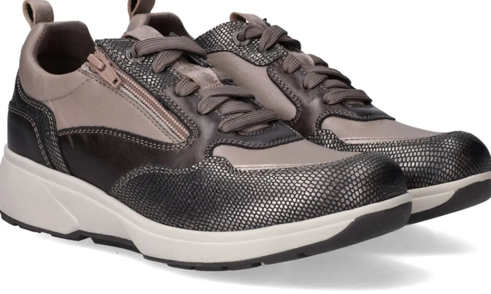 DAMES Xsensible Grenoble Stretchwalker Sneakers Bruin Dames