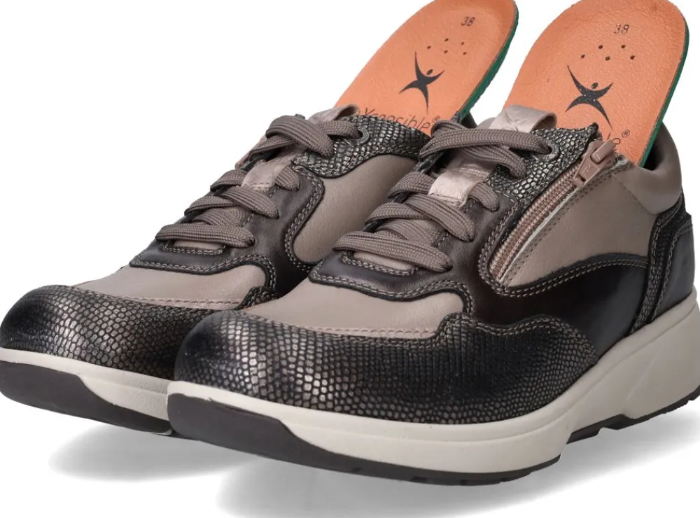 DAMES Xsensible Grenoble Stretchwalker Sneakers Bruin Dames