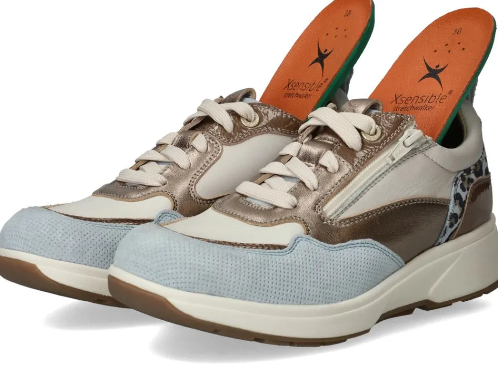 DAMES Xsensible Grenoble Stretchwalker Sneakers Beige Dames