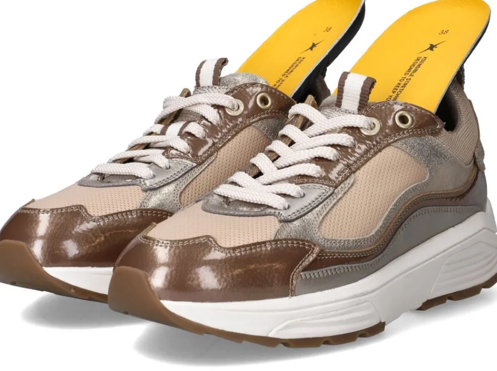 DAMES Xsensible Milau Stretchwalker Sneakers Taupe Dames