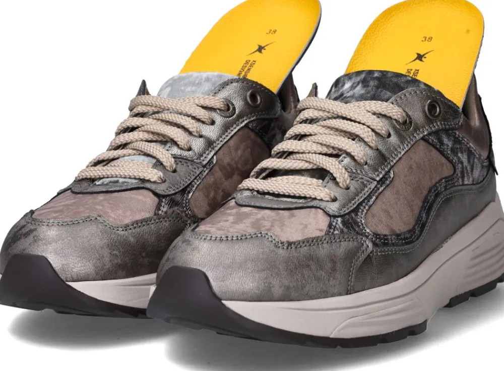 DAMES Xsensible Milau Stretchwalker Sneakers Zilver Dames