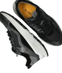 DAMES Xsensible Milau Stretchwalker Sneakers Zwart Dames