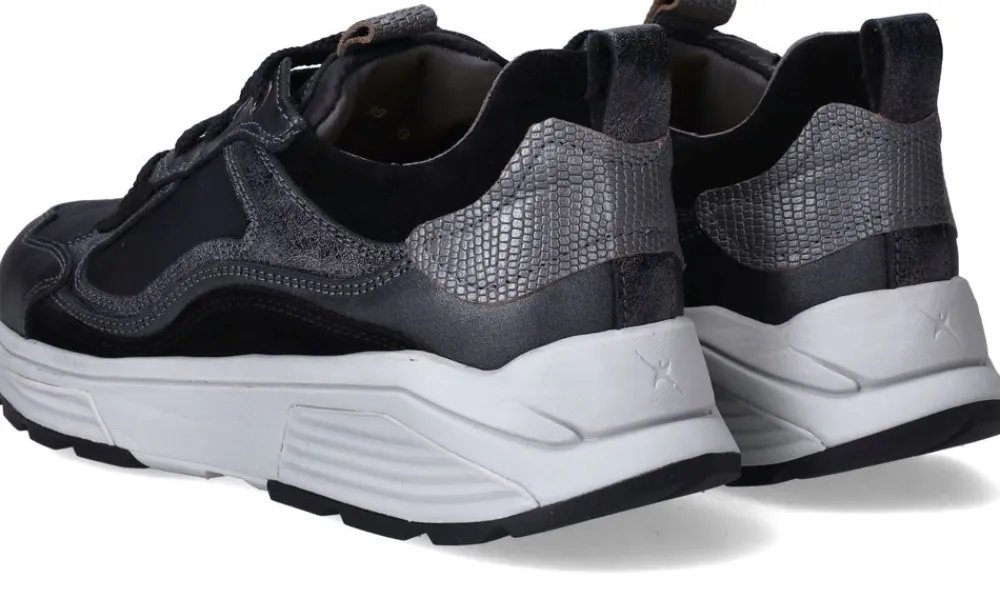 DAMES Xsensible Milau Stretchwalker Sneakers Zwart Dames