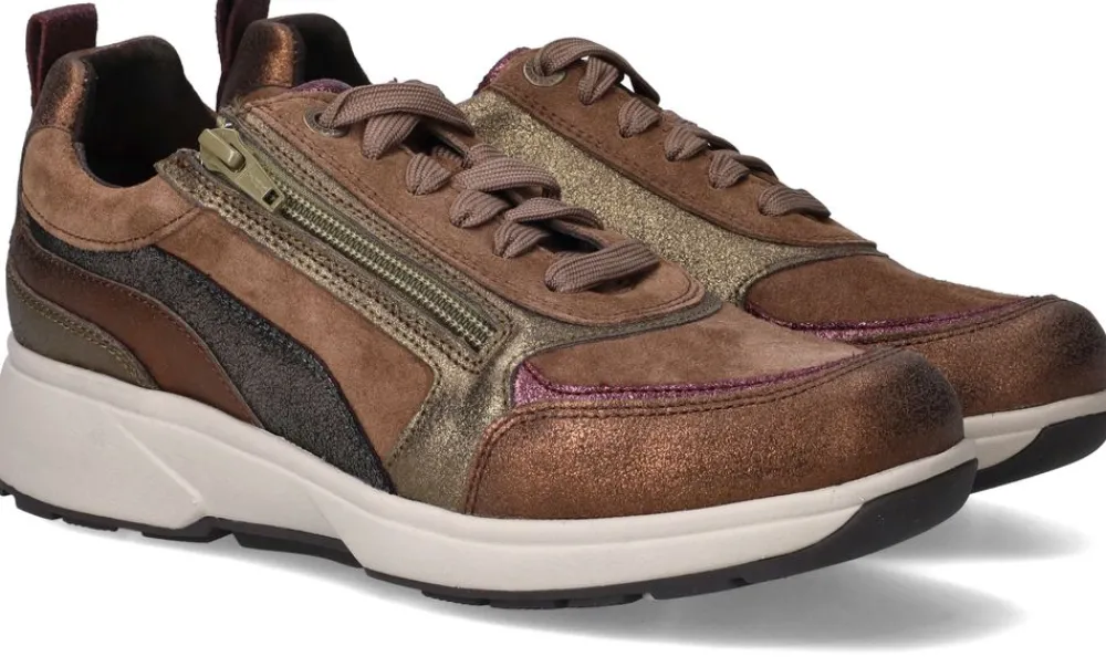 DAMES Xsensible Valletta Stretchwalker Sneakers Bruin Dames